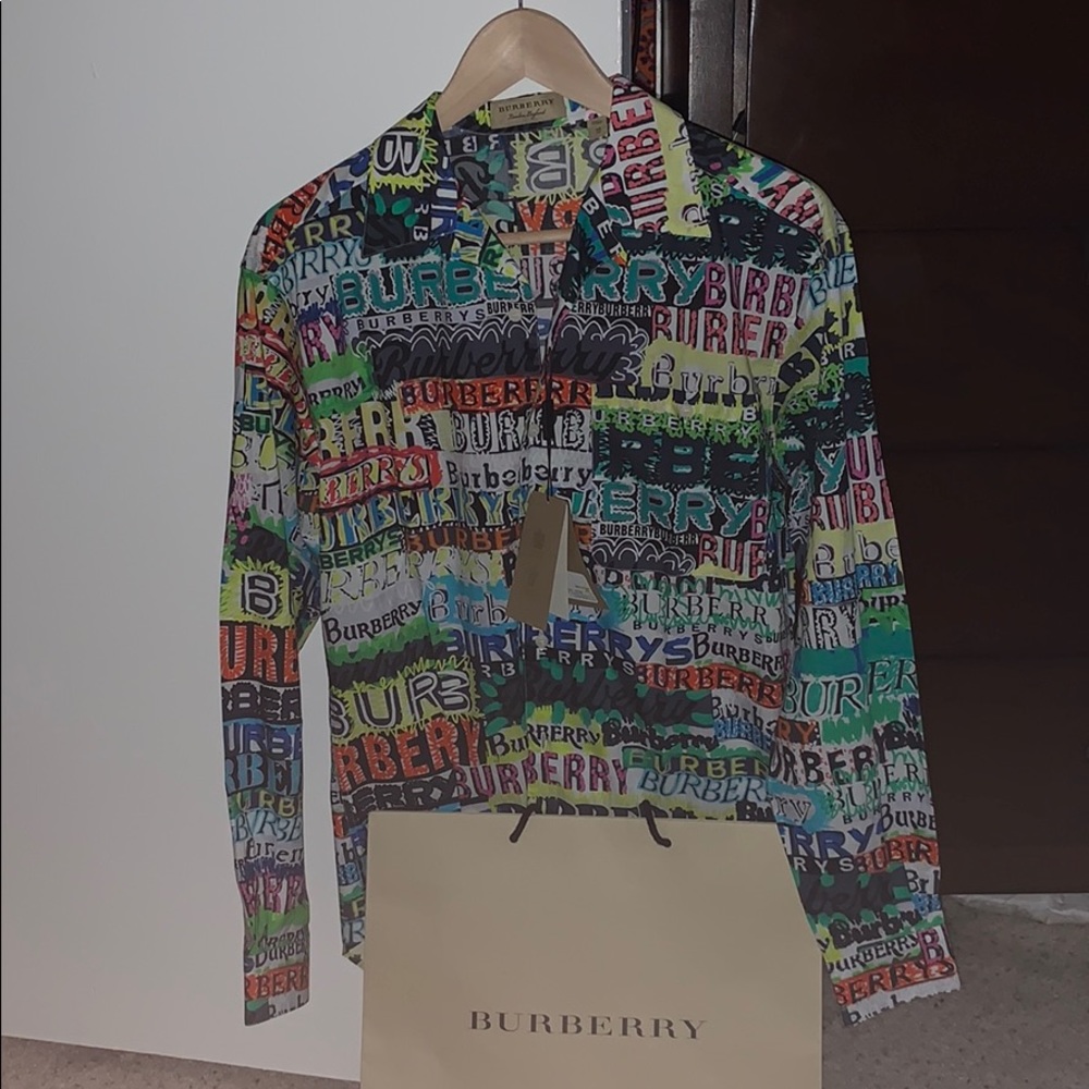 New Men’s XS Burberry button up
